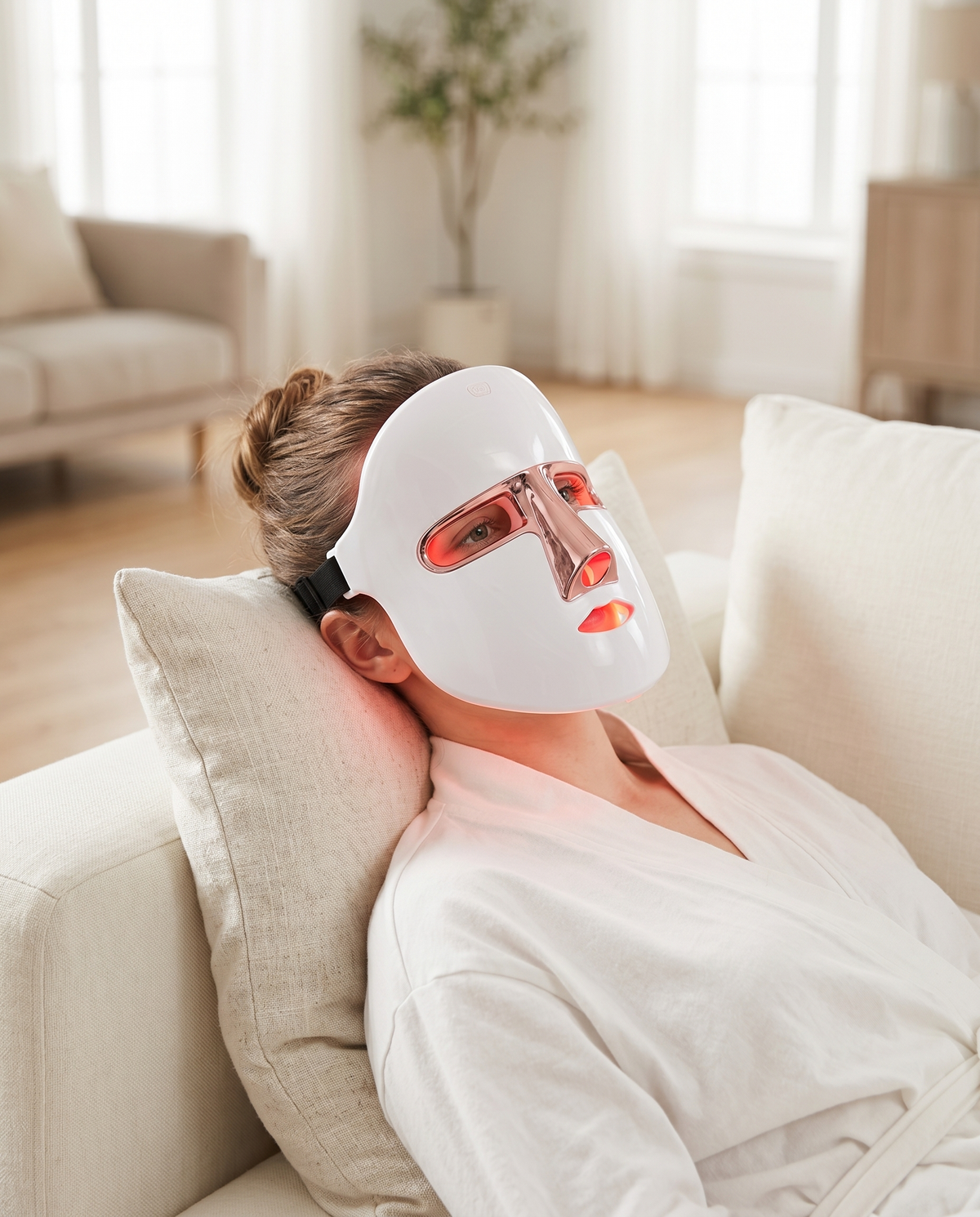 Portable 7-Color LED Light Therapy Facial Mask