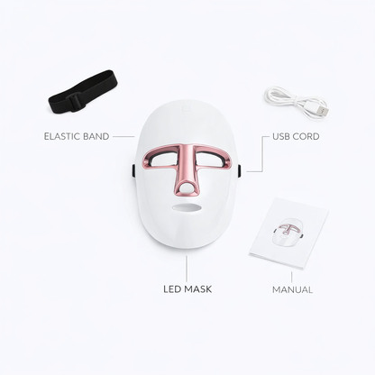 Portable 7-Color LED Light Therapy Facial Mask